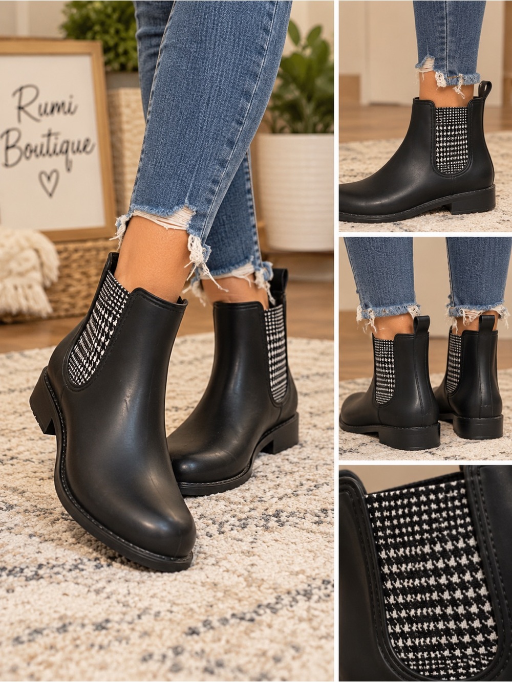 🤎Adorable! Fall Rain Boots 🍂